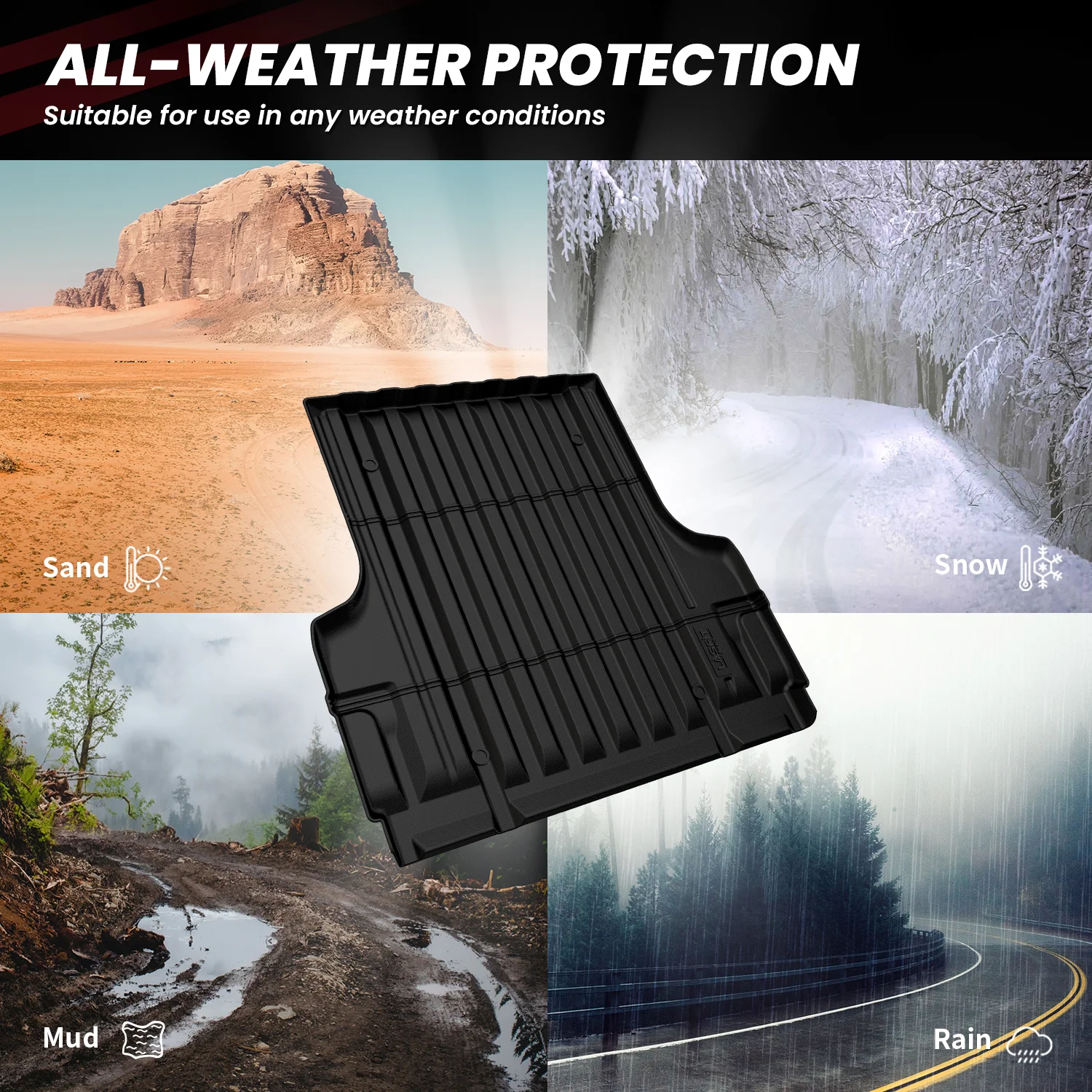 Fit for 2005-2021 Nissan Frontier 5FT Truck Bed Mat - Image 7