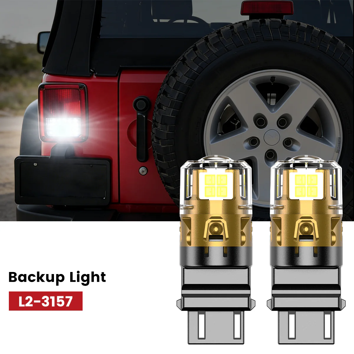 Fit for 2007-2009 Jeep Wrangler The Brightest LED Bulbs Upgrade - Image 20