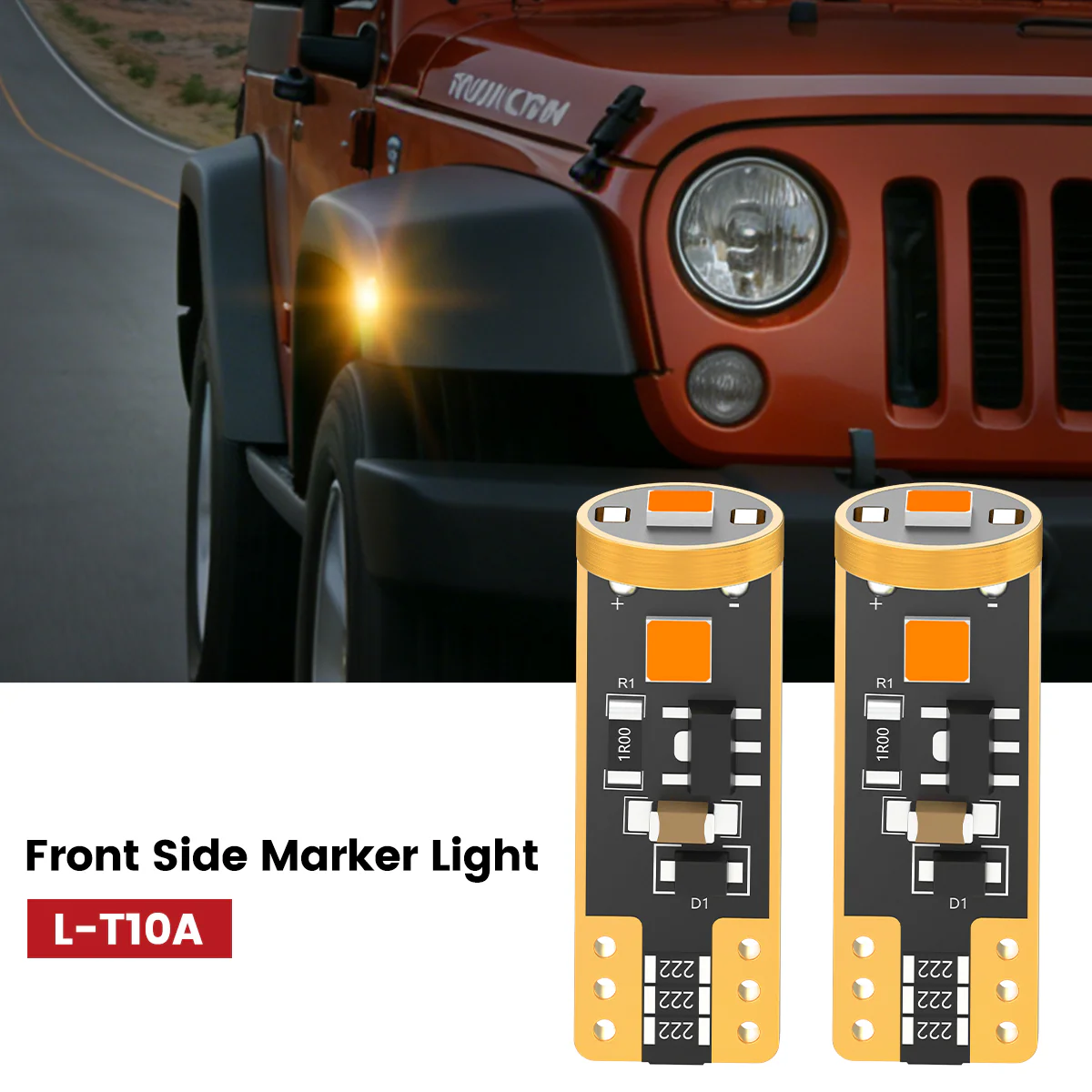 Fit for 2007-2009 Jeep Wrangler The Brightest LED Bulbs Upgrade - Image 29