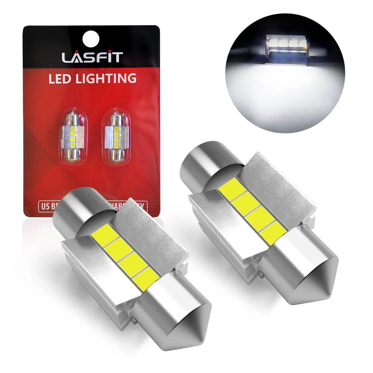 Fit for 2017-2018 Hyundai Santa Fe Custom H7 LED Bulbs Exterior Interior Lights, Santa Fe Sport Included - Image 30