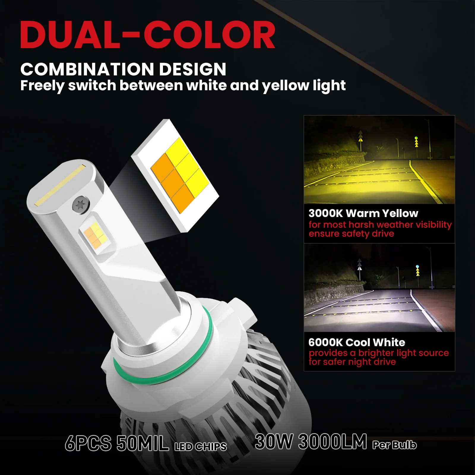 60W H13 H10 LA LD Plus Series Combo Pack | 6,000LM LED Bulbs - Image 10