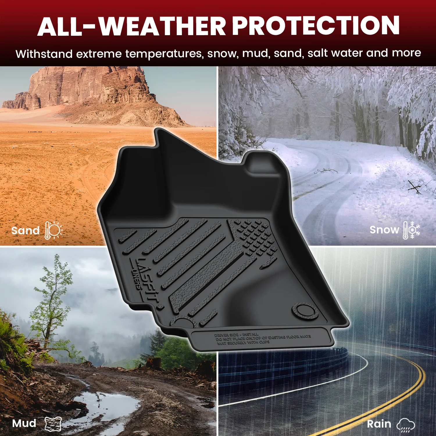 Fit for 2009-2010 Pontiac Vibe Floor Mats, Fit Automatic Transmission Only - Image 6