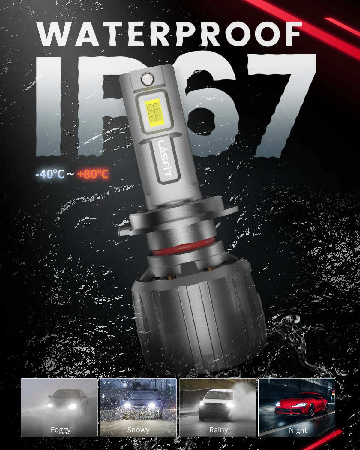 130W H7 LS Plus Series | 13,000LM 6000K LED Bulbs - Image 11