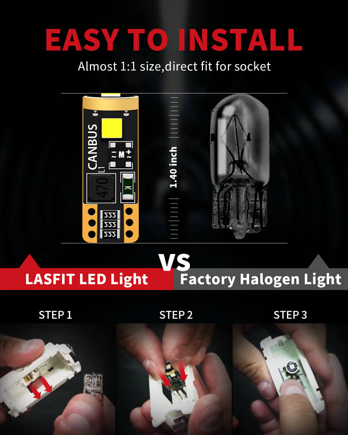 Fit for 2016-2021 Honda Civic Sedan Coupe Hatchback The Brightest LED Bulbs Upgrade | Tested and Verified - Image 49