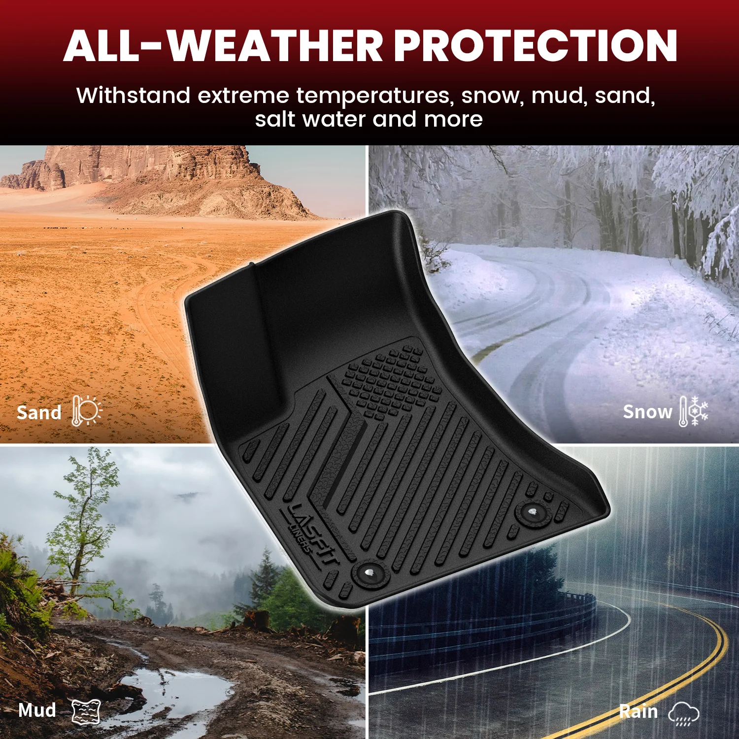 Fit for 2011-2023 Chrysler 300 Floor Mats or Cargo Mat（Cargo Without Subwoofer） - Image 13