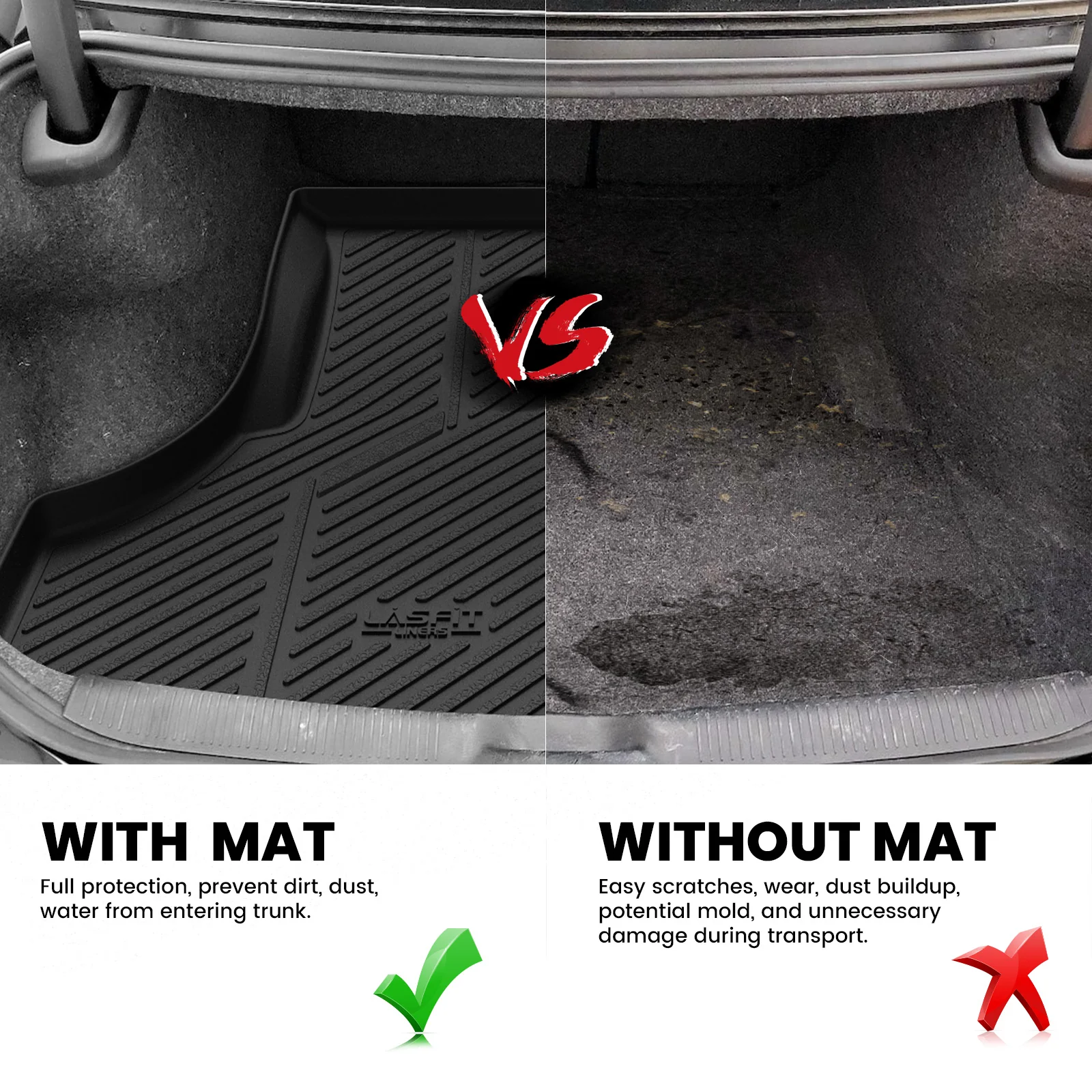 Fit for 2011-2023 Dodge Charger Floor Mats or Cargo Mat(Cargo Without Subwoofer) - Image 19