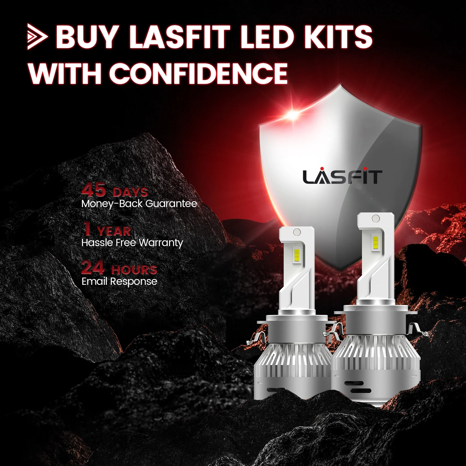 Custom H7 LED Bulbs Fit for Mercedes Benz Volkswagen Tiguan with Retainer Adapter Plug n Play | 2 Bulbs - Image 9