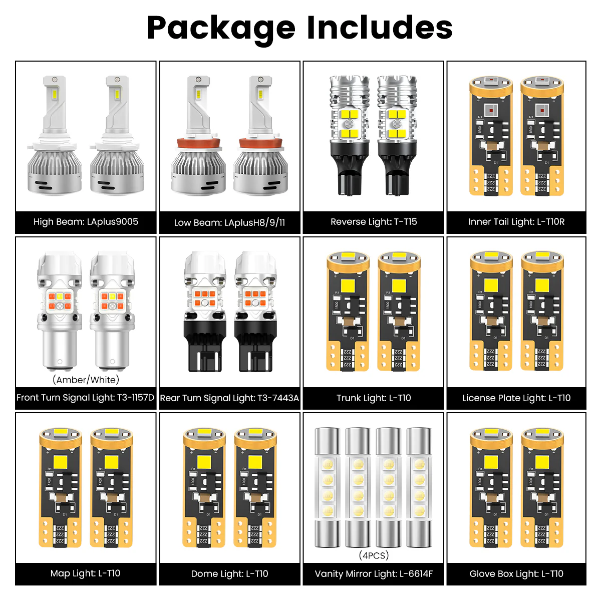 Fit for 2013-2015 Honda Pilot LED Bulbs Upgrade | Tested and Verified - Image 8