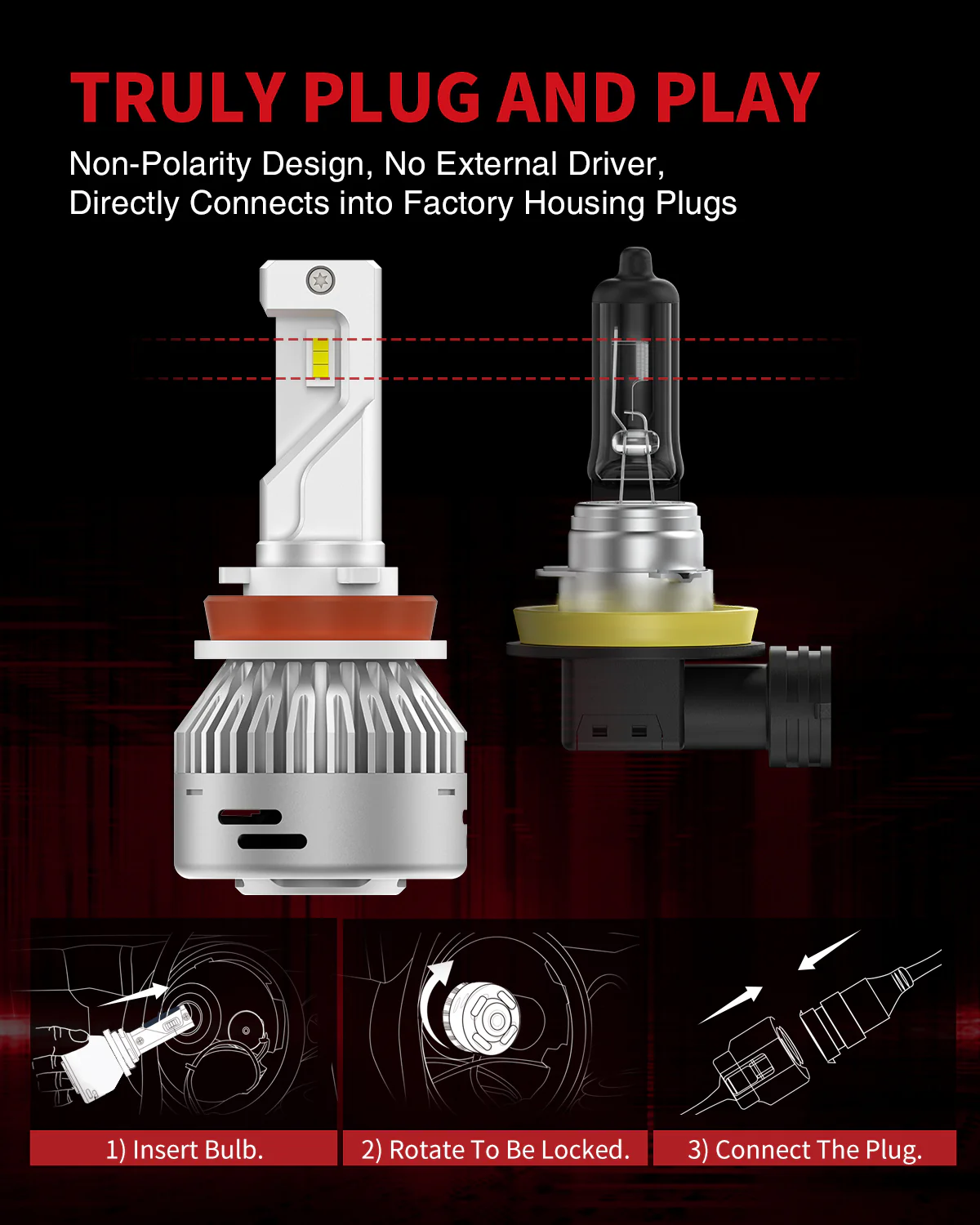 Fit for 2008 Mitsubishi Lancer LED 9006 Bulbs Exterior Interior Lights - Image 12