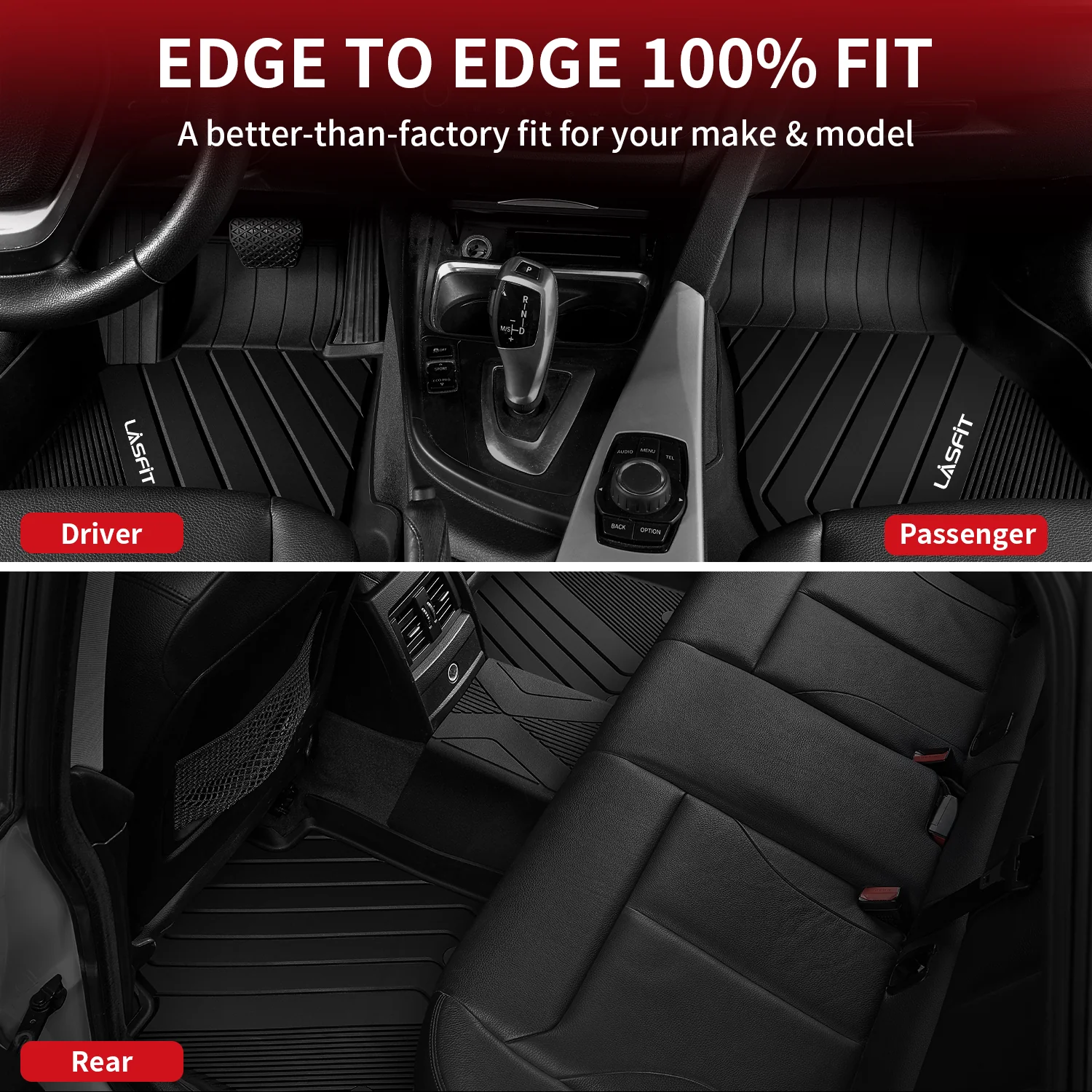Fit for 2012-2018 BMW 3 Series Floor Mats, Fit sedan & RWD Only, Don't Fit XDrive or GT - Image 4