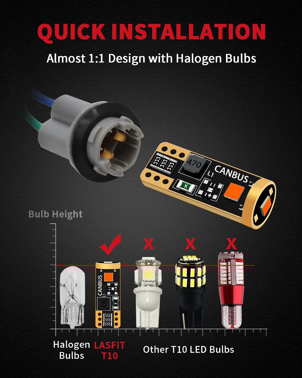 Fit for 2008 Mitsubishi Lancer LED 9006 Bulbs Exterior Interior Lights - Image 32