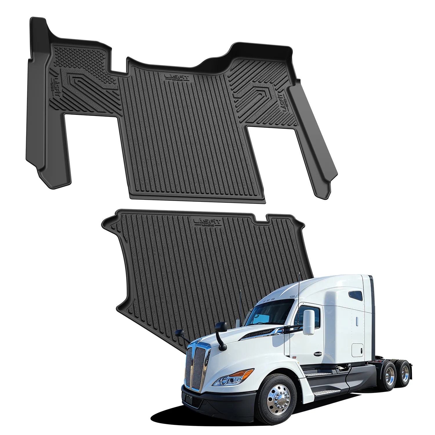 Fit for 2013-2026 Kenworth T680 Floor Mats, Fit Without shifter Only - Image 8