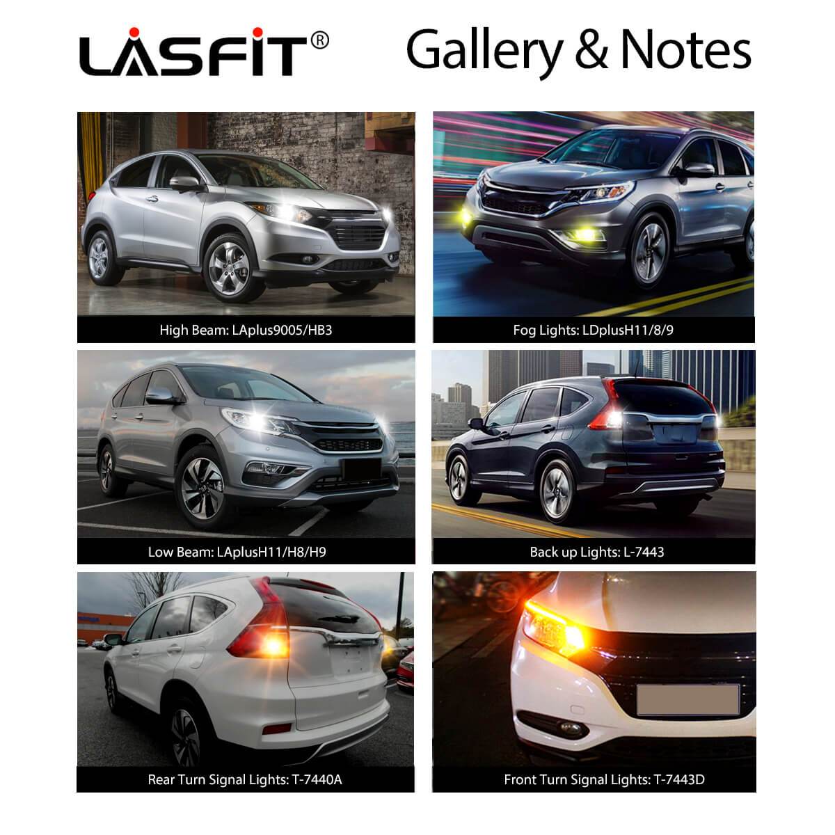 Fit for 2015-2016 Honda CR-V LED Bulbs H11 9005 Exterior Interior Lights Plug n Play - Image 2