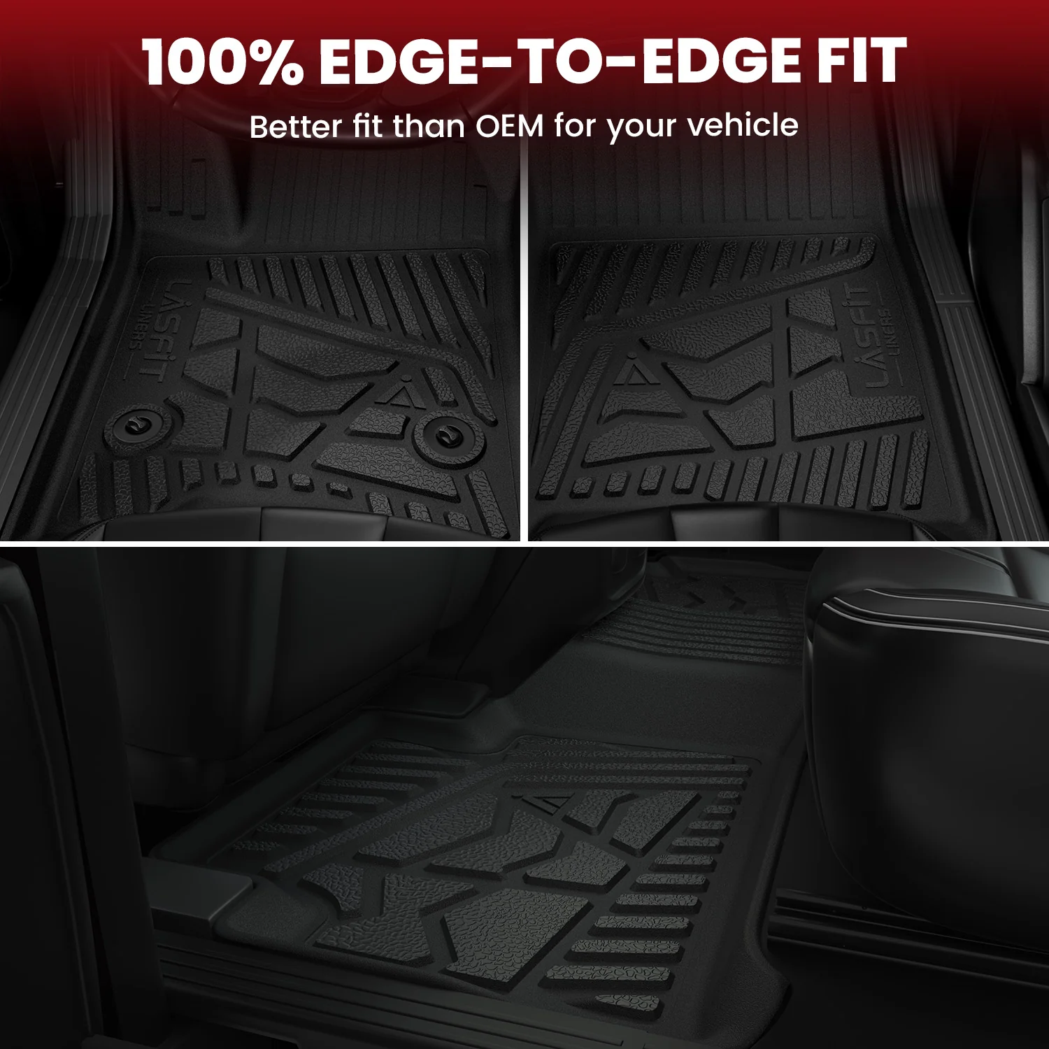 Fit for 2014-2018 GMC Sierra 1500 Floor Mats, Fit Carpet Floor & Without 4*4 Shifter Only - Image 31
