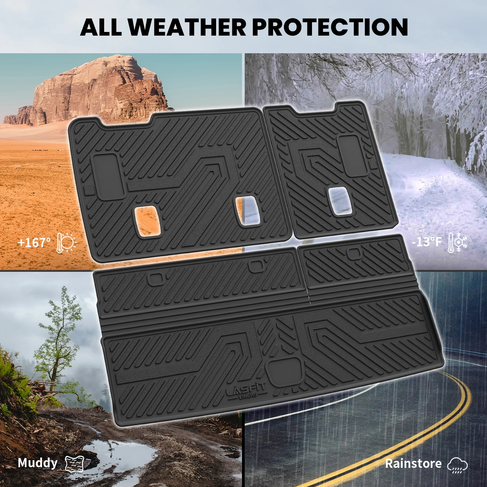 Fit for 2015-2020 Cadillac Escalade Custom Seatback & Cargo Mat Only - Image 4