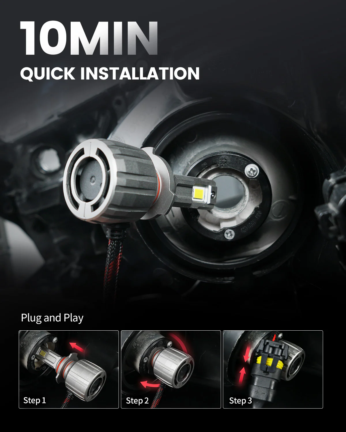 Fit for 2016-2019 Ford Explorer The Brightest LED Bulbs Upgrade - Image 6