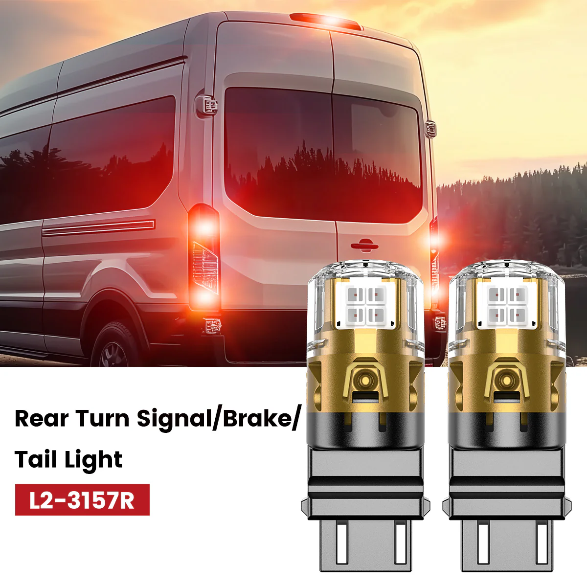 Fit for 2015-2025 Ford Transit-150/250/350 The Brightest LED Bulbs Upgrade | Tested and Verified - Image 30