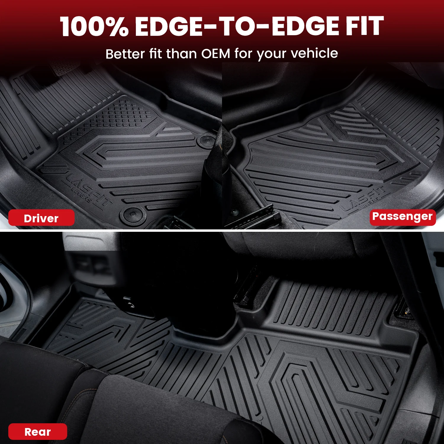Fit for 2016-2022 Honda Pilot Floor Mats or Cargo & Seatback Mat, Cargo Mat Fit in Highest Position Only - Image 13