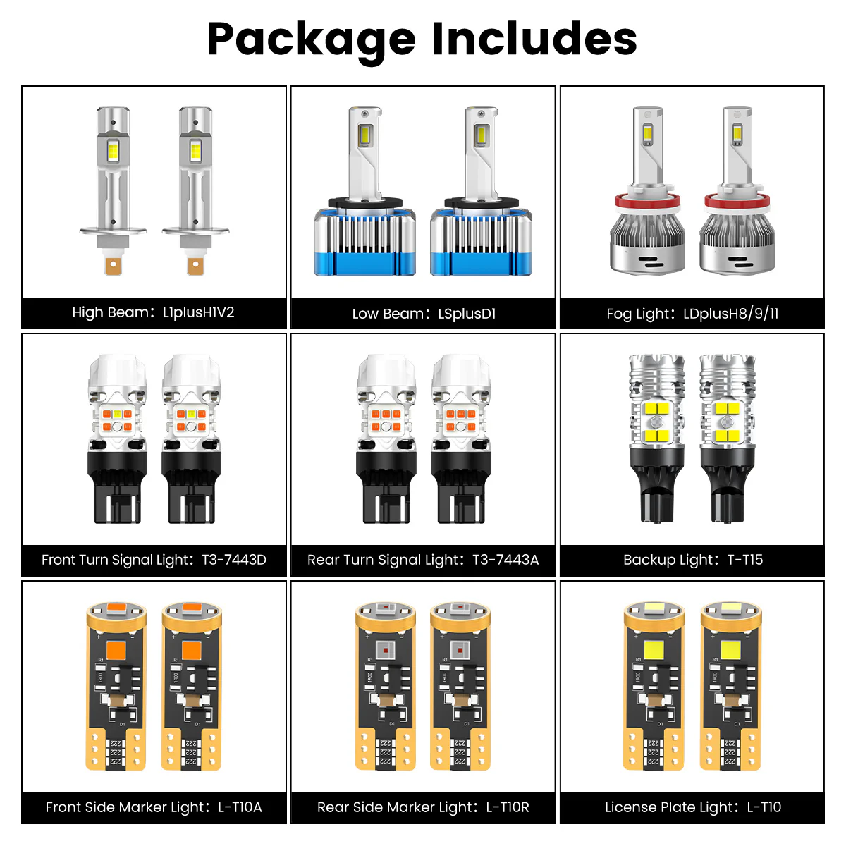 Fit for 2017-2018 Ford Escape The Brightest LED Bulbs Upgrade | Tested and Verified - Image 8