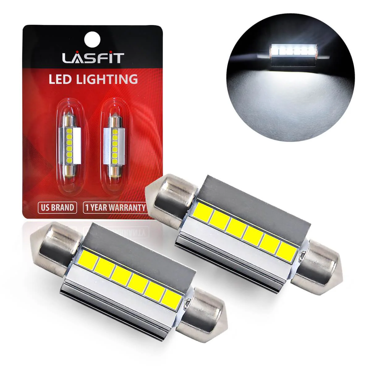 Fit for 2017-2018 Hyundai Santa Fe Custom H7 LED Bulbs Exterior Interior Lights, Santa Fe Sport Included - Image 39