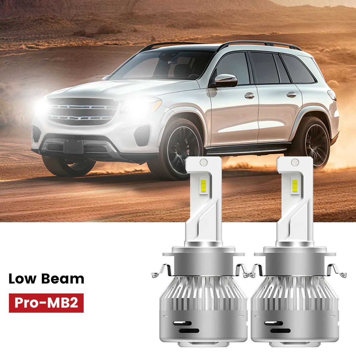 Fit for 2017-2019 Mercedes Benz GLS-Class GLS450 GLS550 Custom H7 LED Bulbs Plug n Play - Image 5