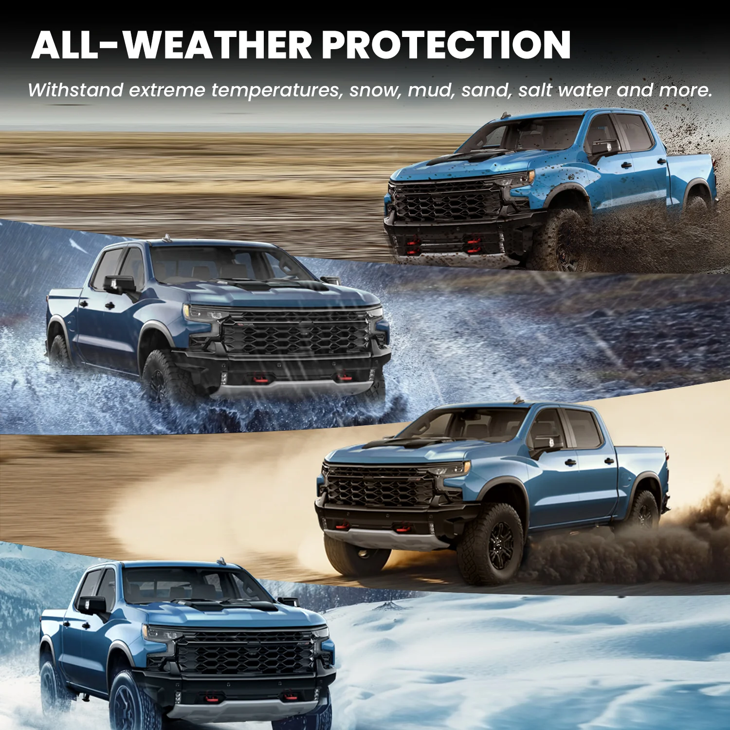 Fit for 2019-2026 GMC Sierra & Sierra Denali 1500 Floor Mats, Fit Carpet Floor Only, Not Fit 2019 Sierra LD - Image 21