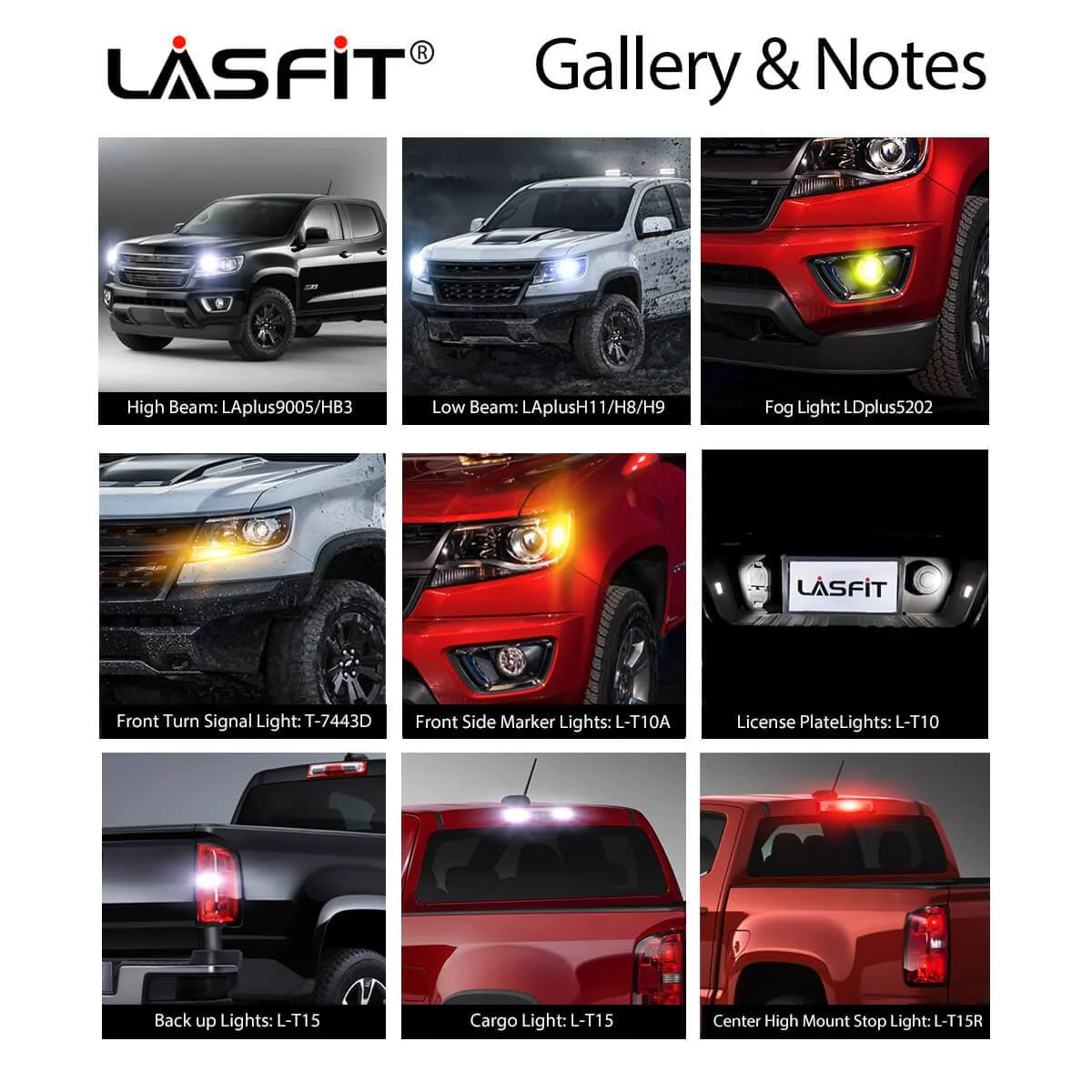 Fit for 2015-2022 Chevrolet Colorado LED Bulbs Upgrade | Tested and Verified - Image 9