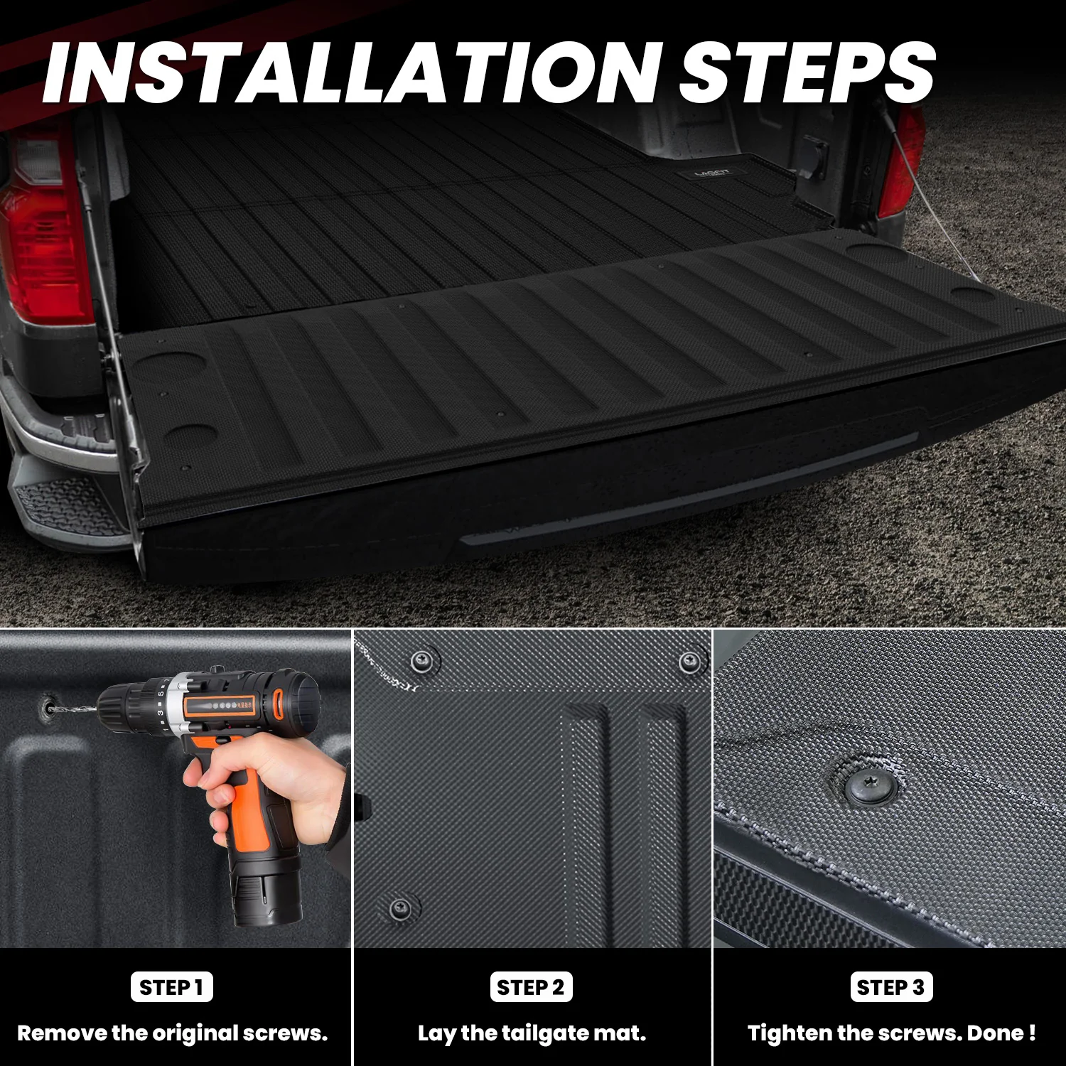 Fit for 2019-2026 Chevrolet Silverado 1500 Truck Bed Mat or Tailgate Mat, Not for 2019 Silverado LD - Image 16