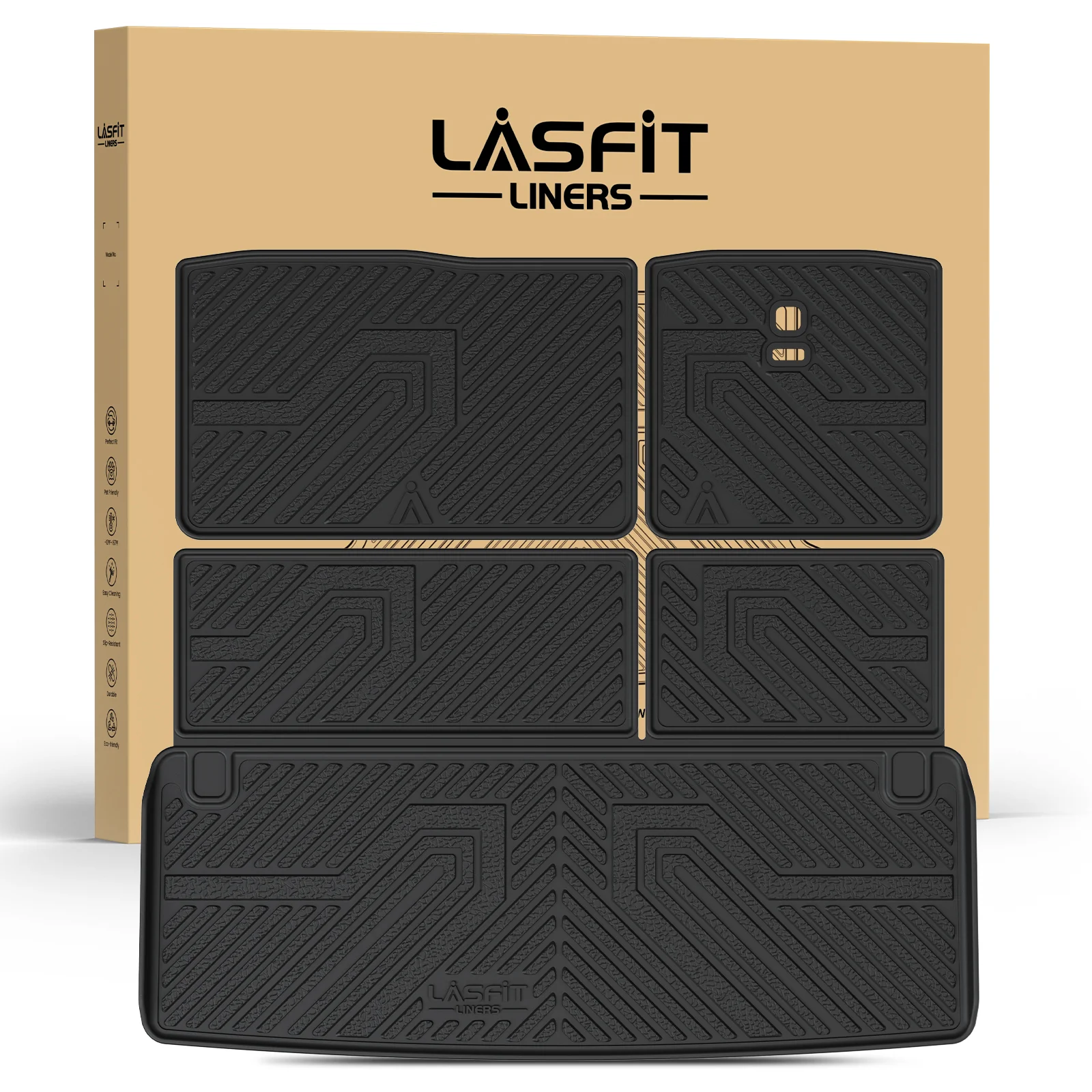 Fit for 2019-2024 Nissan Armada Floor Mats or Cargo & Seatback Mats, Fit 8seats(2nd Row Bench Seats) - Image 8