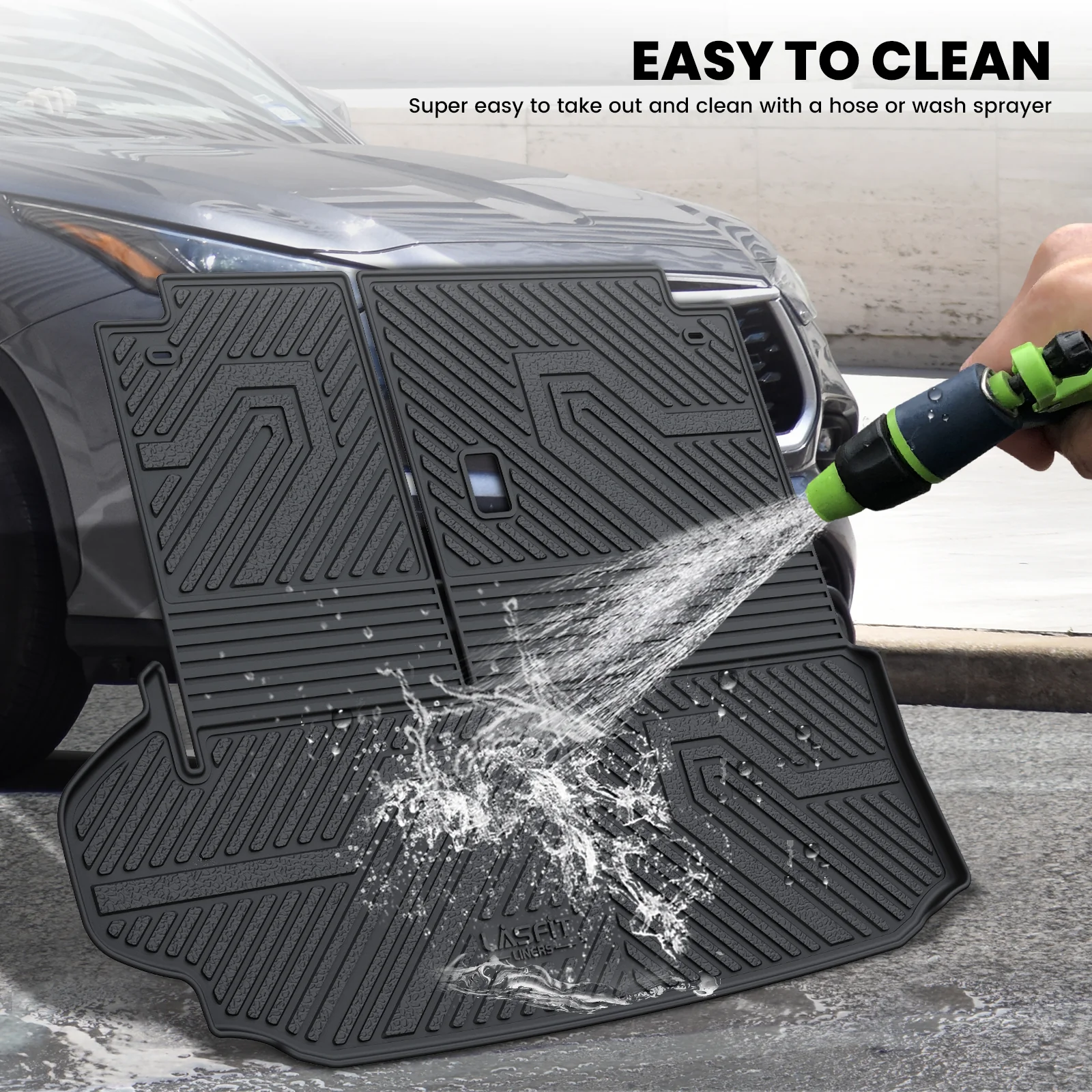 Fit for 2020-2026 Toyota Highlander Hybrid Floor Mats & Seatback & Cargo Mat, Fit AWD Only - Image 14