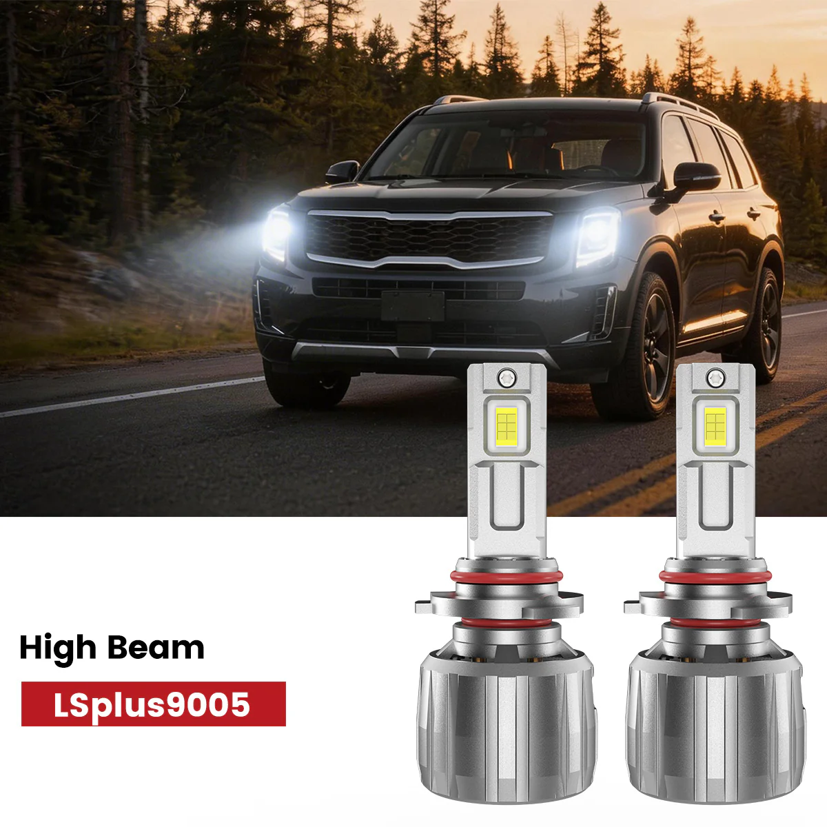 Fit for 2020-2022 Kia Telluride LED Bulbs 9005 Exterior Lights Upgrade - Image 5