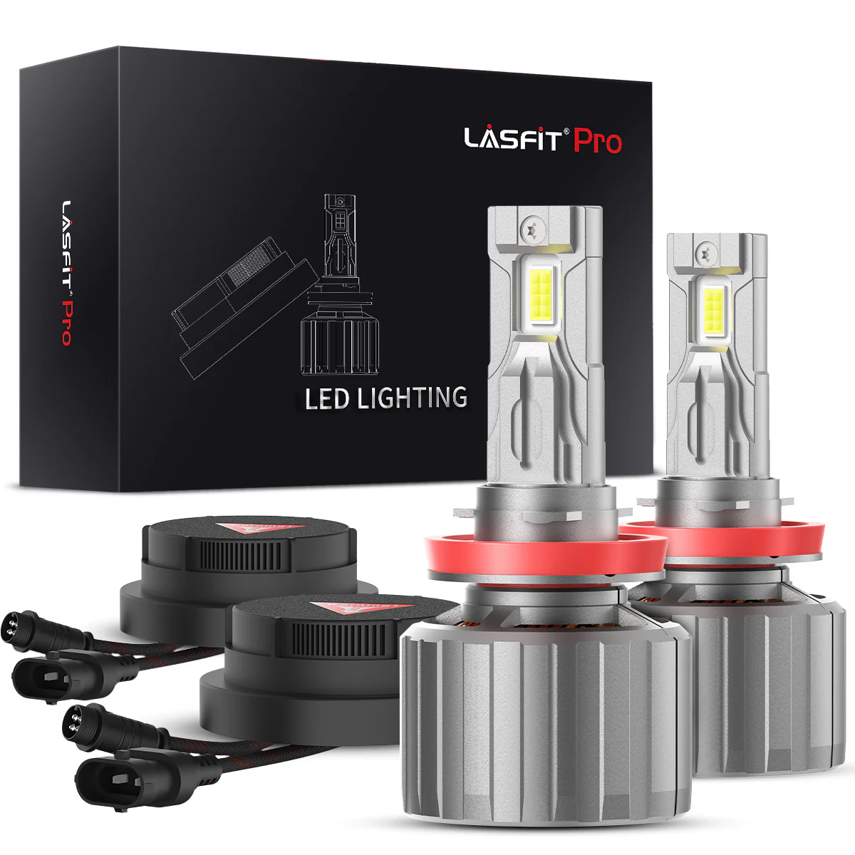 Fit for 2020-2026 Chevrolet Silverado HD 2500 3500 Custom H11 H9 LED Bulbs with Dust Cover | Pro-DC Series - Image 37