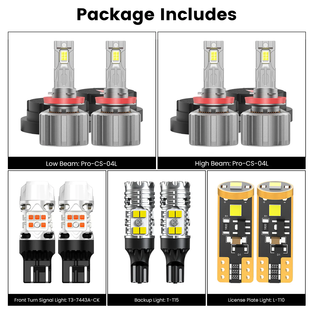 Custom Engineered for 2022-2026 Chevrolet Silverado 1500 WT Custom Trail Boss LED Bulbs Upgrade | Tested and Verified - Image 3
