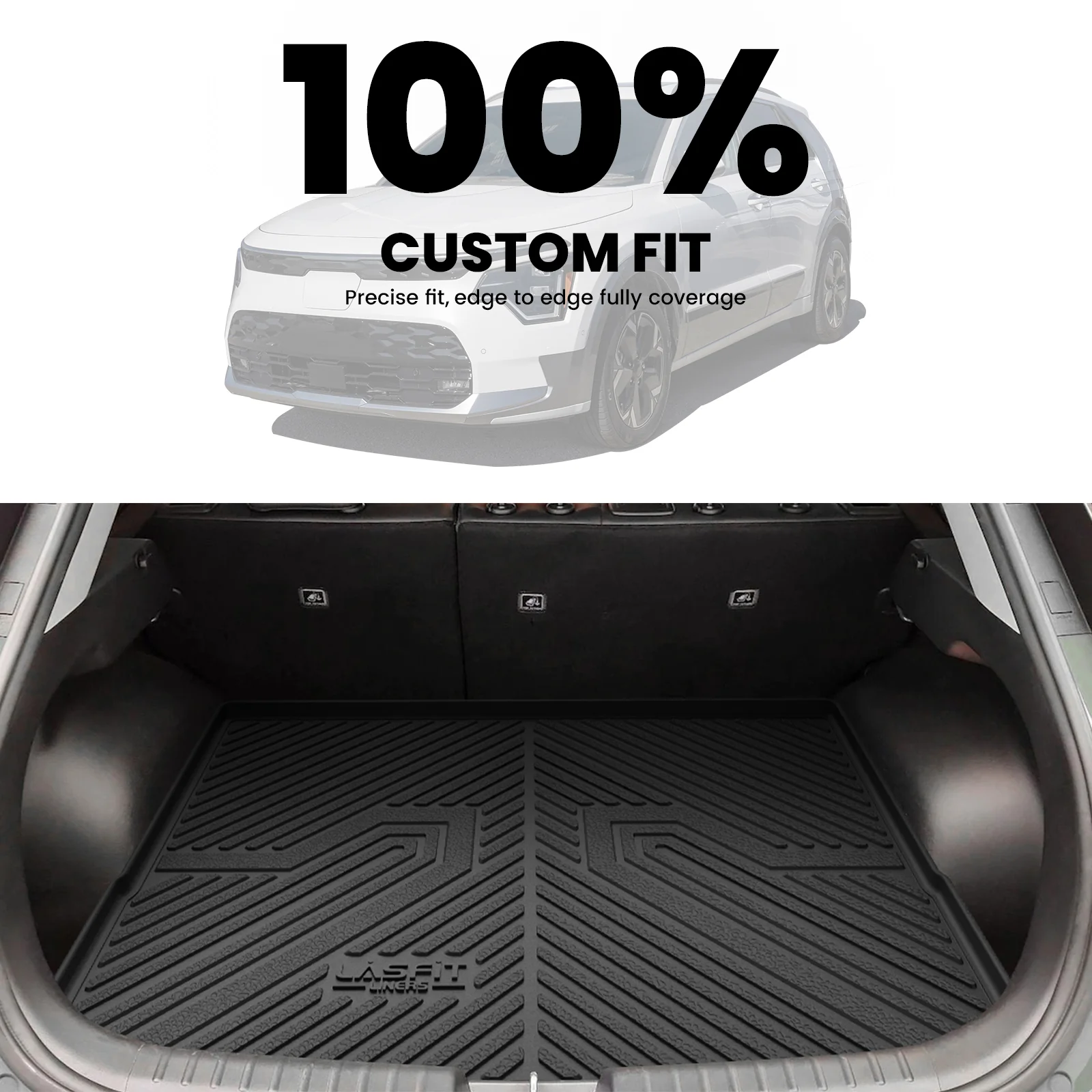 Fit for 2023-2025 Kia Niro EV Floor Mats or Cargo Mat, Not Fit PHEV or Without Optional Dual Level Cargo Board - Image 14