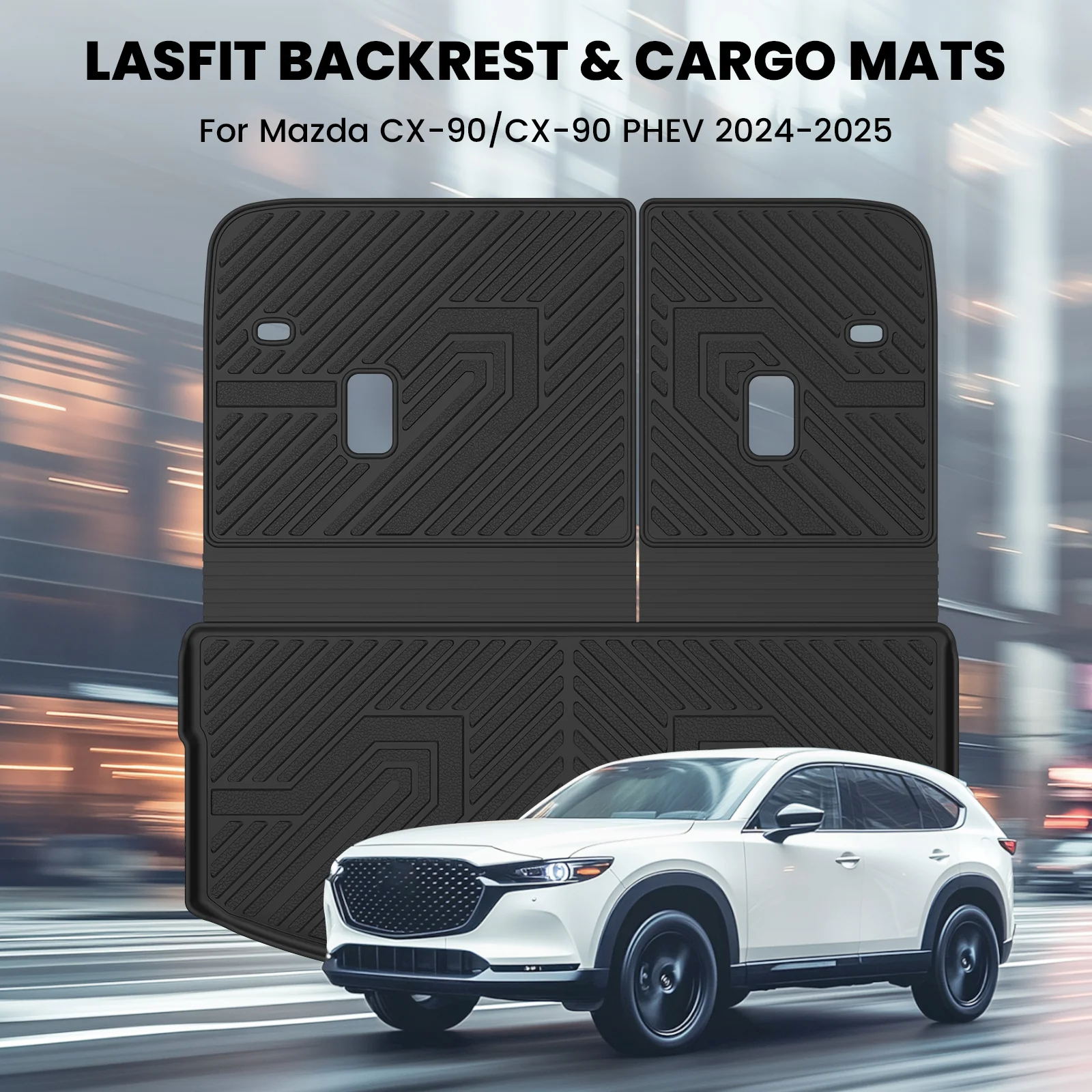 Fit for 2024-2026 Mazda CX-90 (Include CX-90 PHEV) Floor Mats or Cargo & Seatback Mat - Image 17