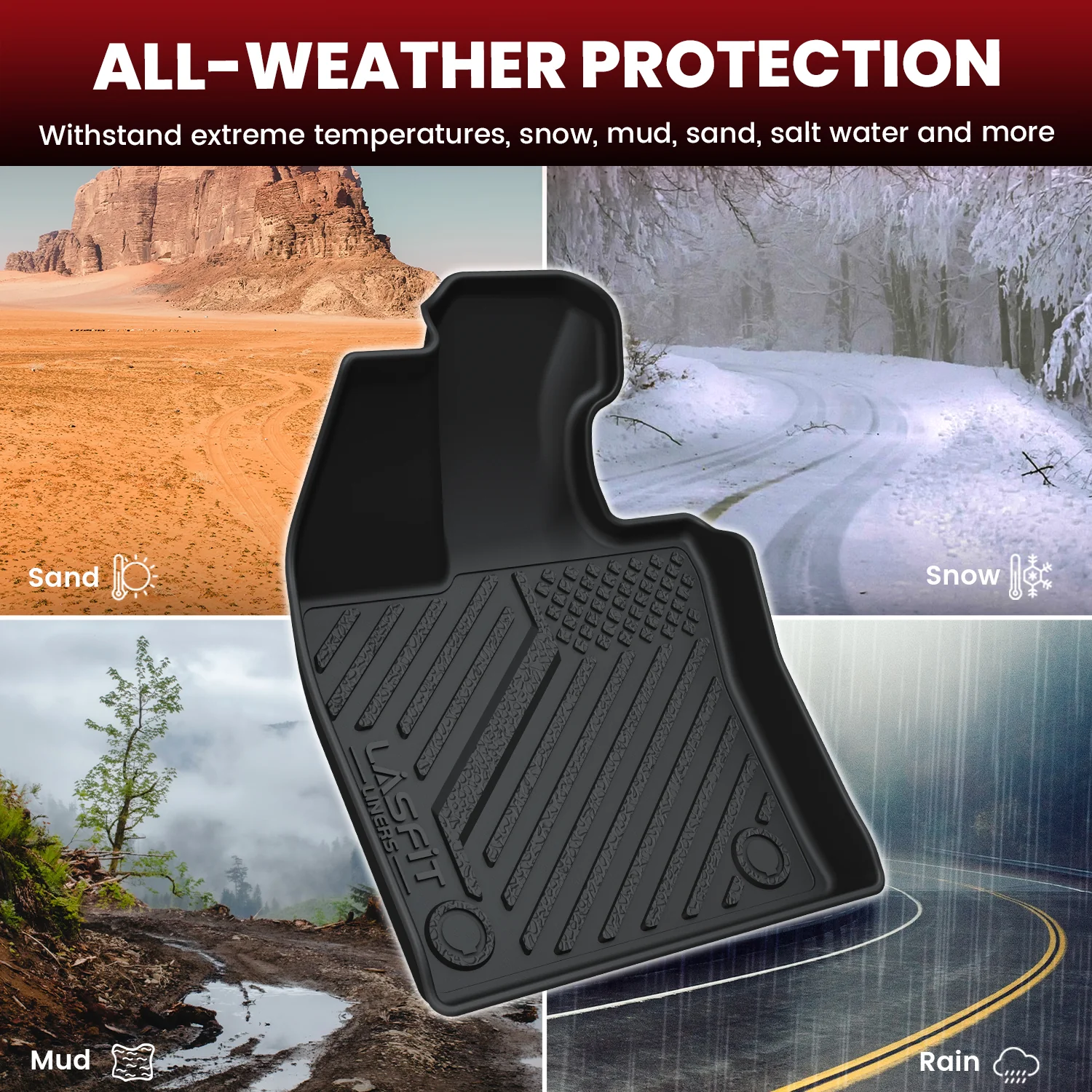Fit for 2023-2026 Toyota Prius Prime/PHEV Floor Mats & Cargo Mat, Don‘t Fit Hybrid - Image 3