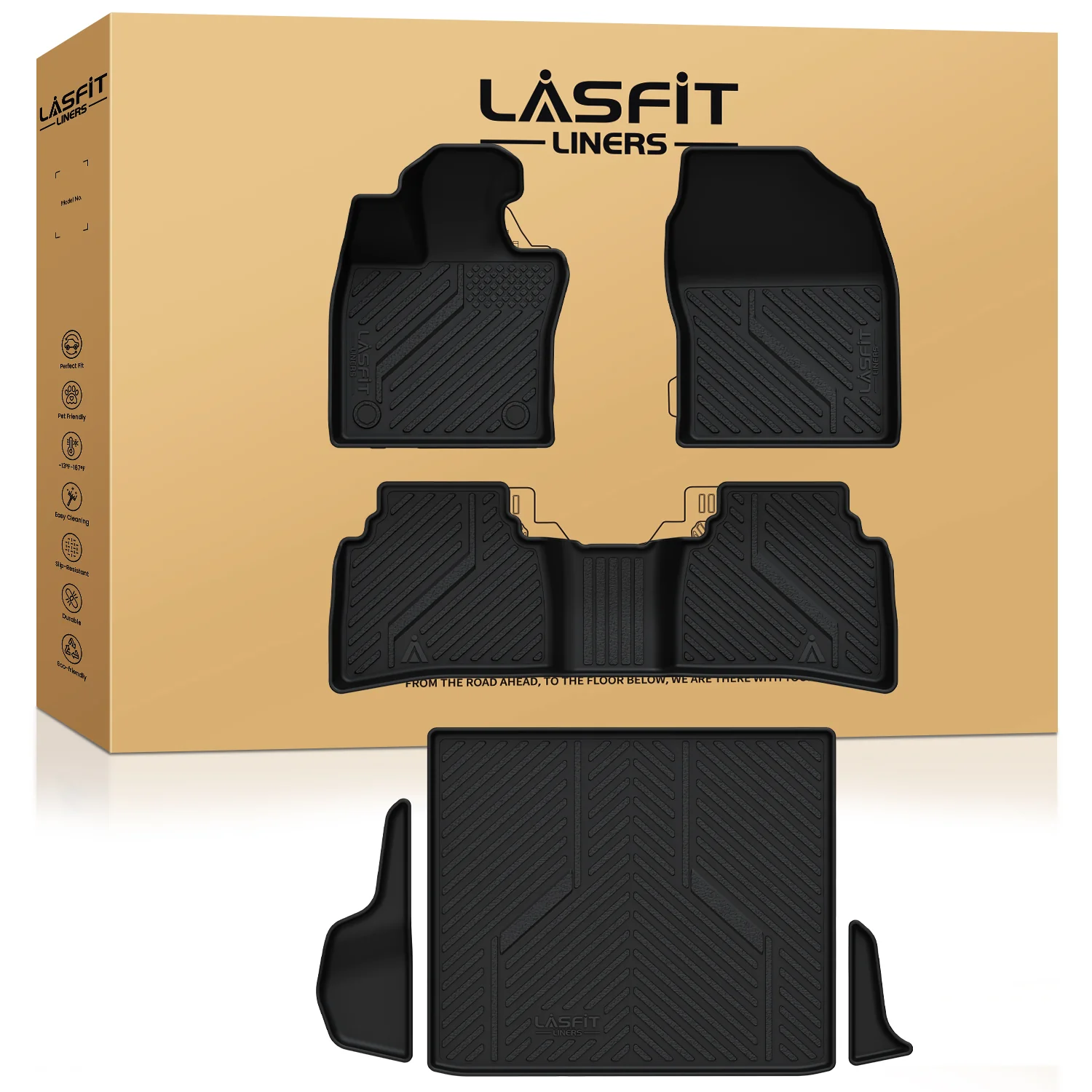 Fit for 2023-2026 Toyota Prius Prime/PHEV Floor Mats & Cargo Mat, Don‘t Fit Hybrid - Image 8