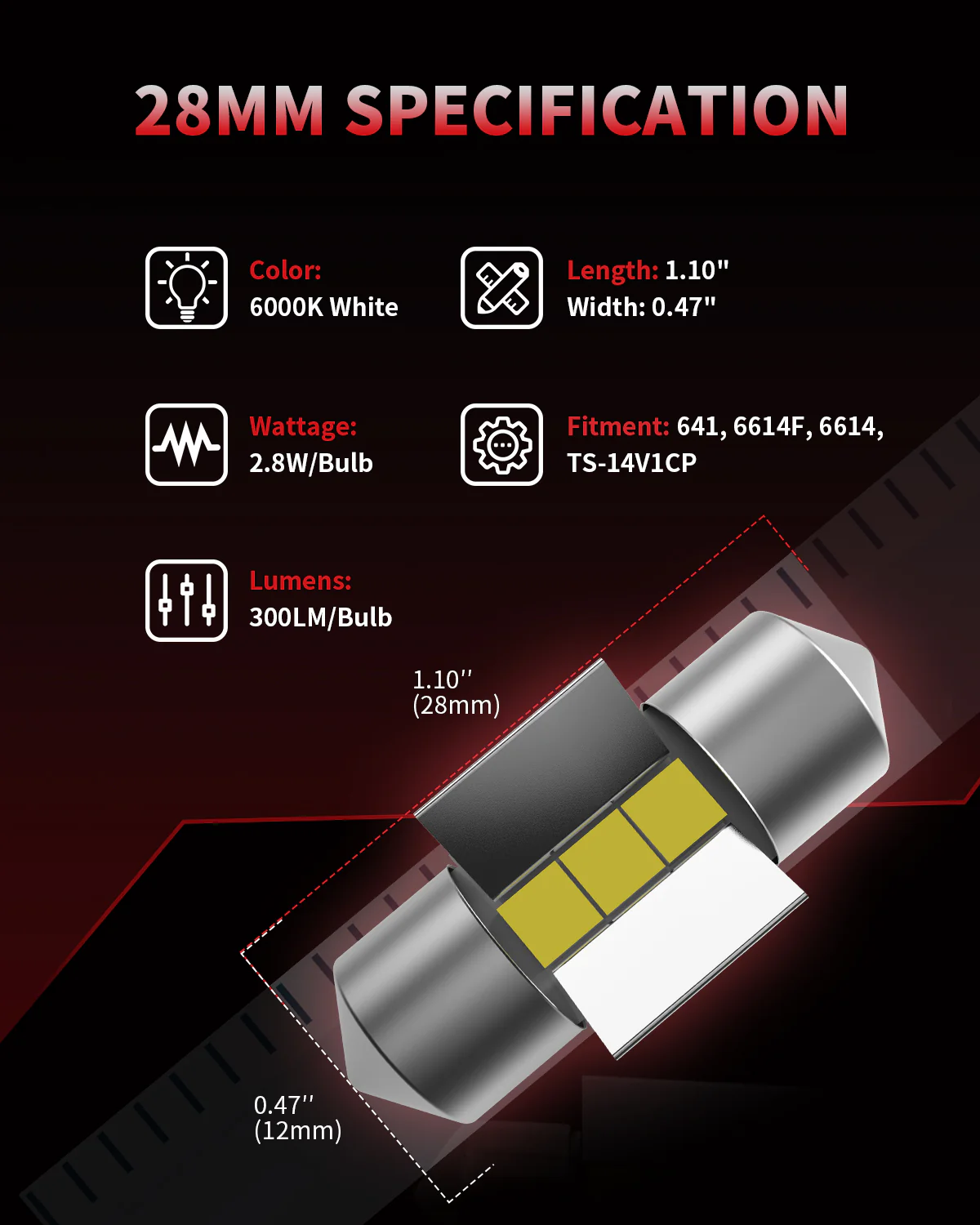 Fit for 2008 Mitsubishi Lancer LED 9006 Bulbs Exterior Interior Lights - Image 50