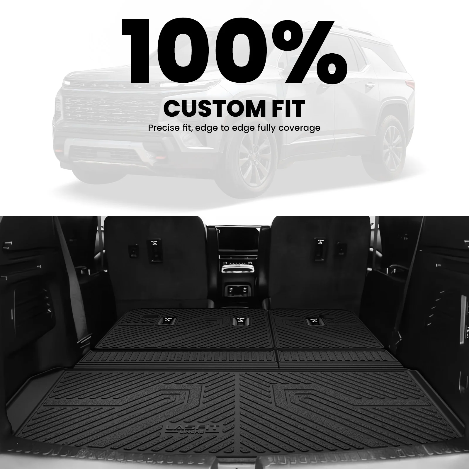 Fit for 2024-2026 Chevrolet Traverse Floor Mats or Cargo Mat & Seatback Mat - Image 14