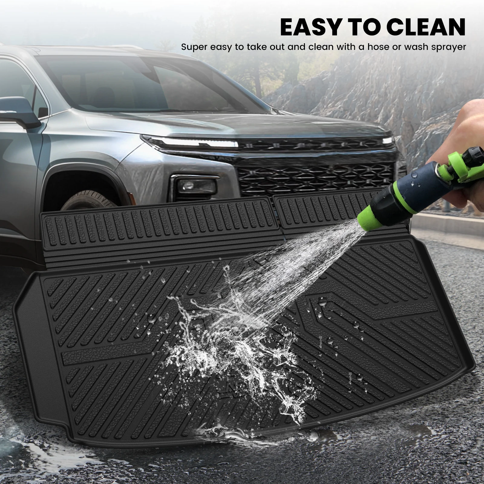 Fit for 2024-2026 Chevrolet Traverse Floor Mats or Cargo Mat & Seatback Mat - Image 17