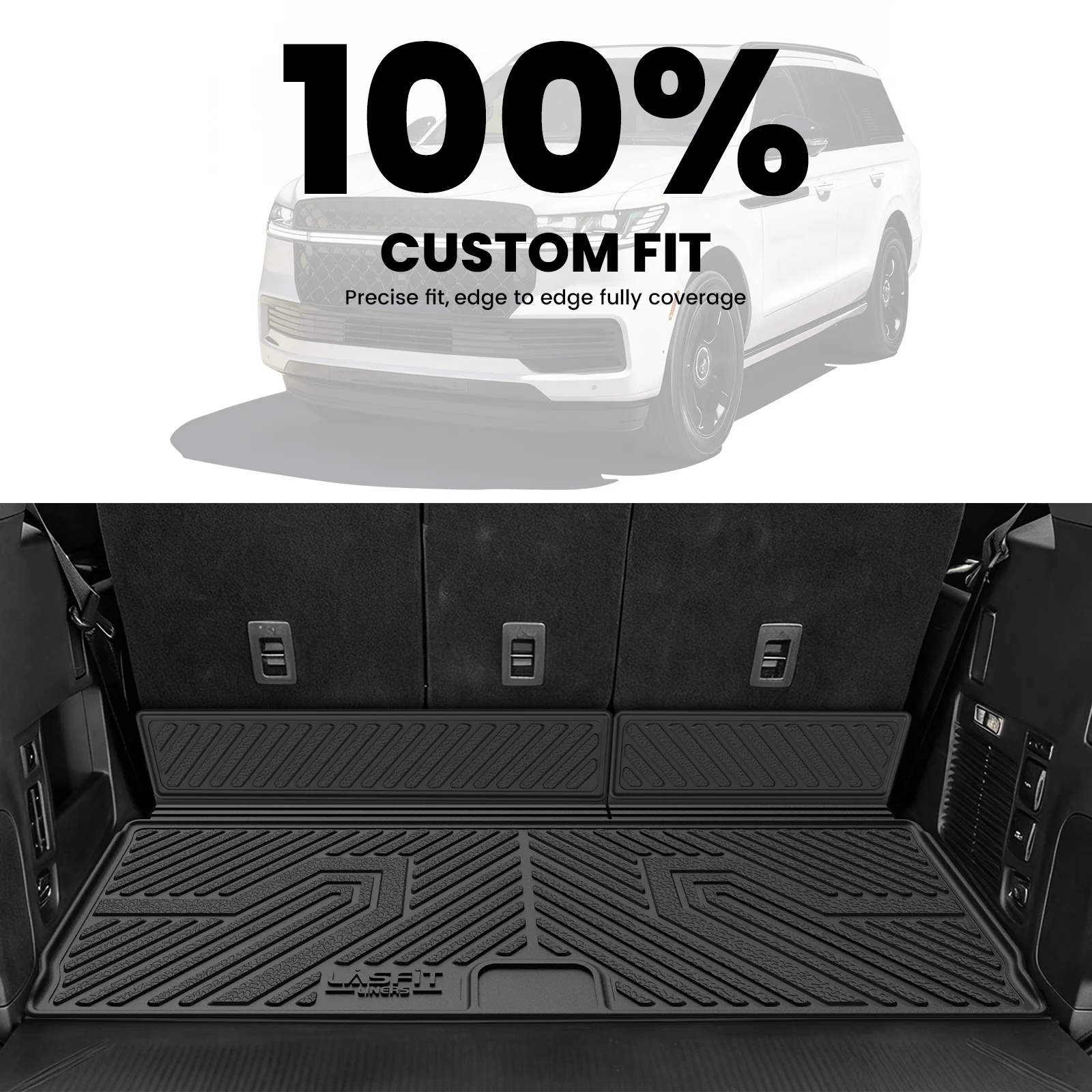 Fit for 2025-2026 Lincoln Navigator L / Navigator Standard Cargo & Seatback Mats - Image 11