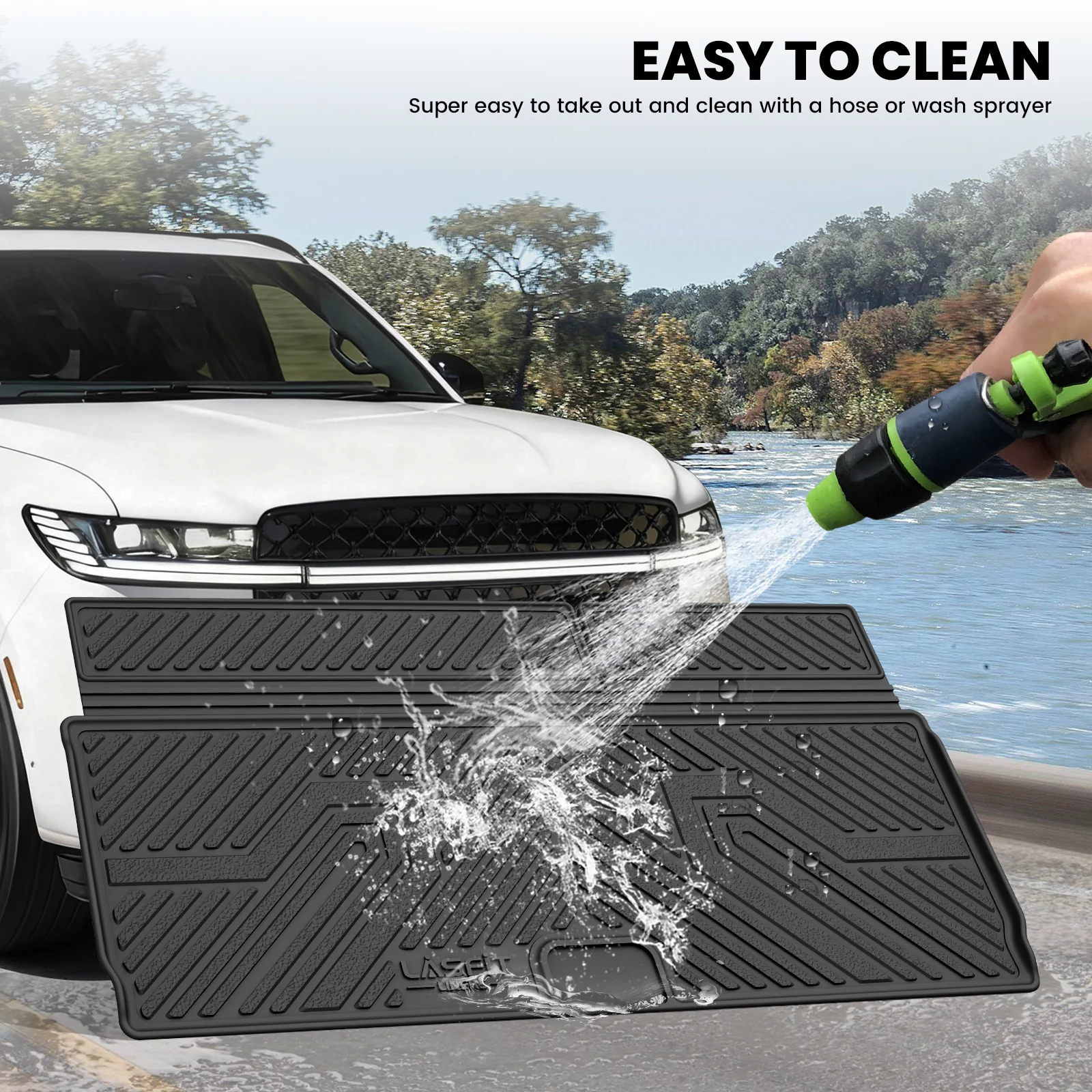 Fit for 2025-2026 Lincoln Navigator L / Navigator Standard Cargo & Seatback Mats - Image 14