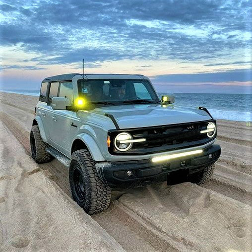 32 Inch Off-Road LED Light Bars Bumper Grille Combo Flood Spot Single Row - LASFIT - Image 2