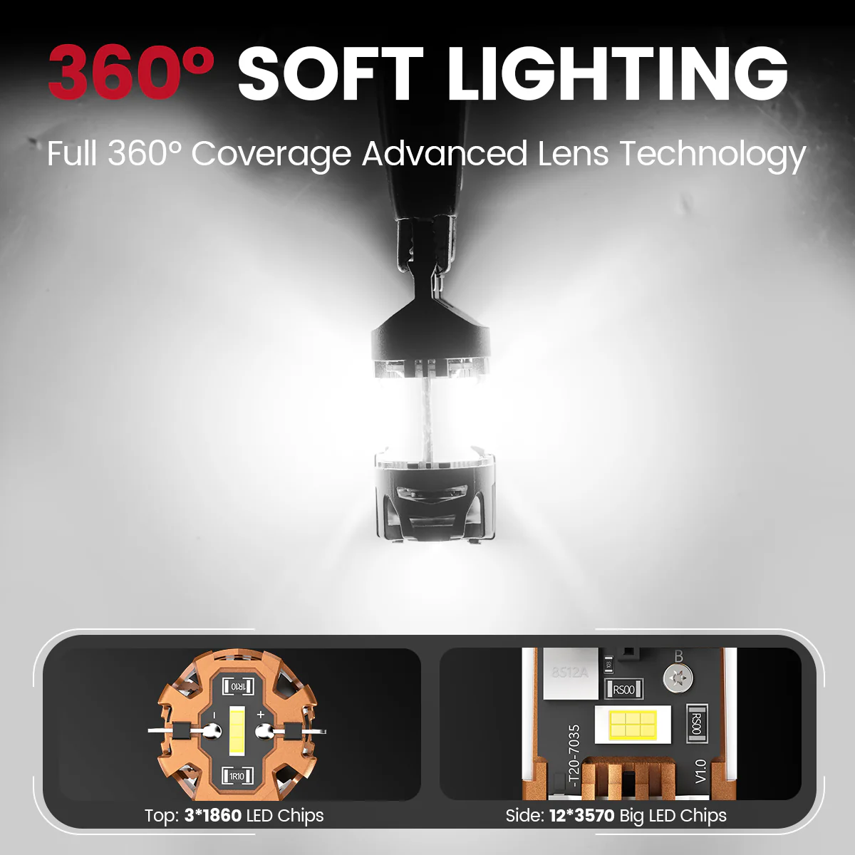 3157 CanBus-Ready Reverse Backup Light LED Bulbs | D2 Series - Image 5