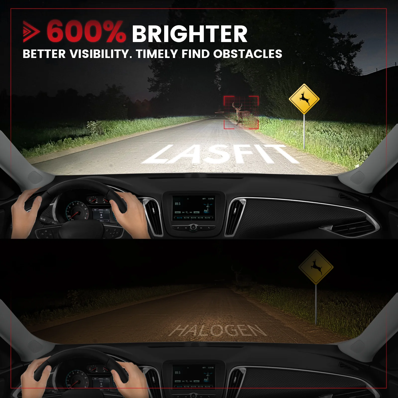 Fit for 2016-2018 Chevrolet Malibu Custom-Fit 9005 LED Bulbs w/Dust Cover Exterior Interior Light - Image 3