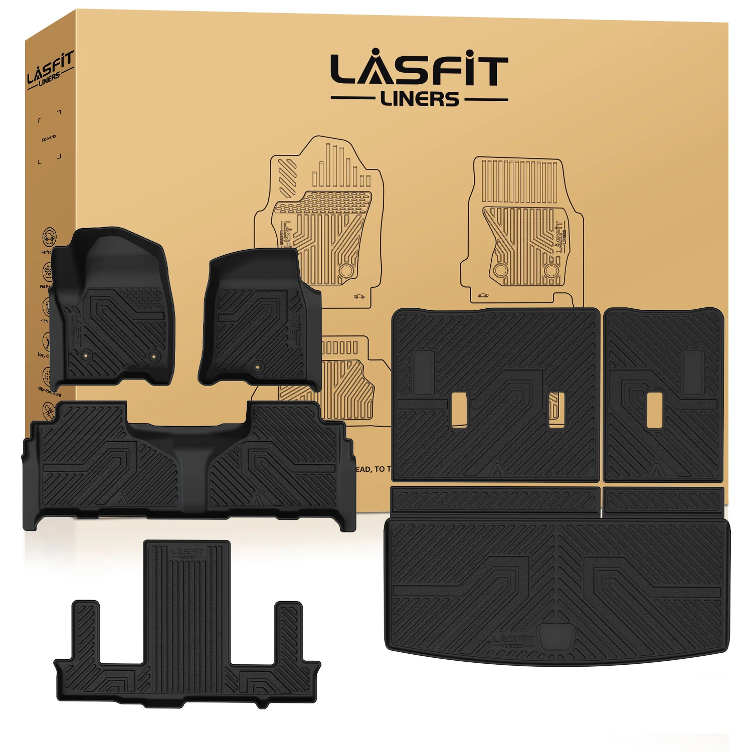 Fit for 2021-2026 GMC Yukon Floor Mats or Seatback & Cargo Mat, Not Fit Yukon XL - Image 25