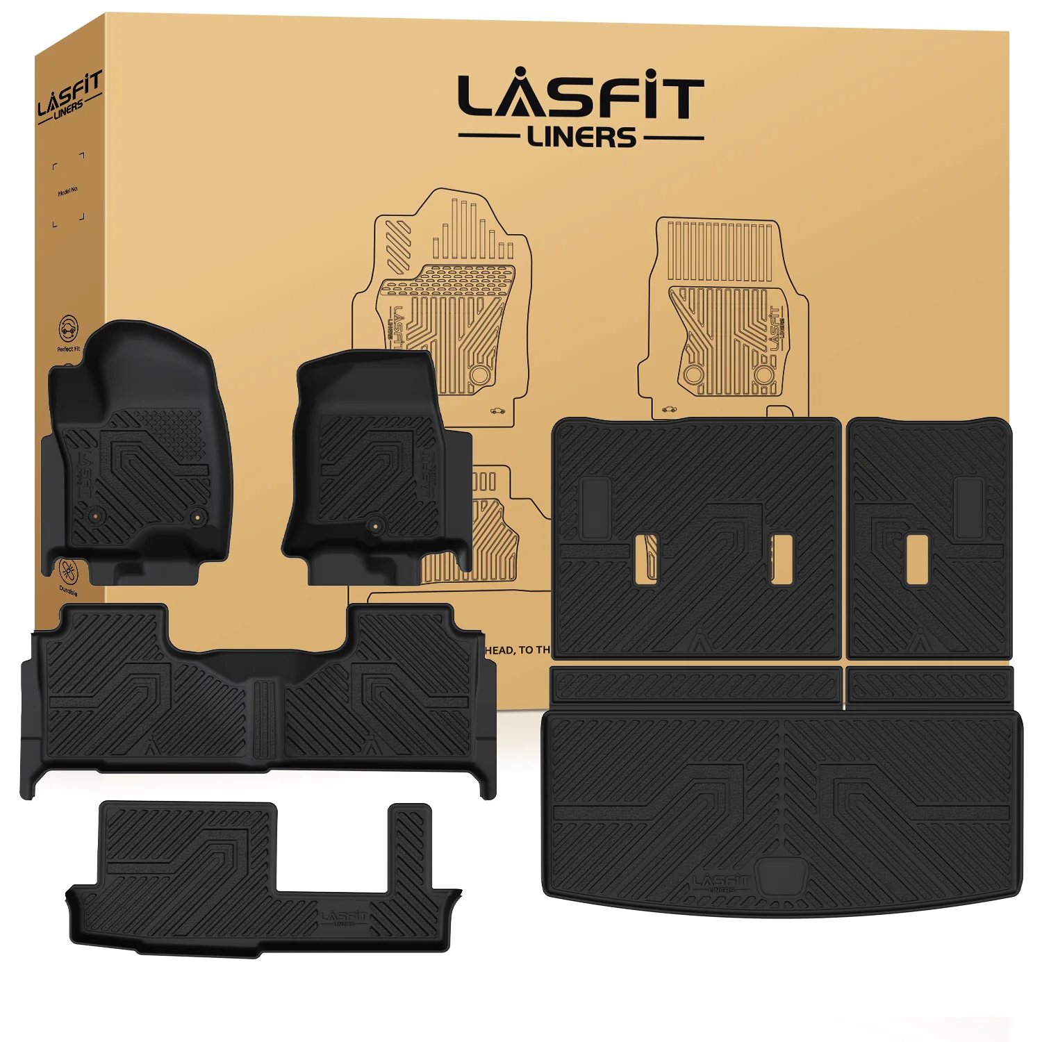 Fit for 2021-2026 GMC Yukon Floor Mats or Seatback & Cargo Mat, Not Fit Yukon XL - Image 43