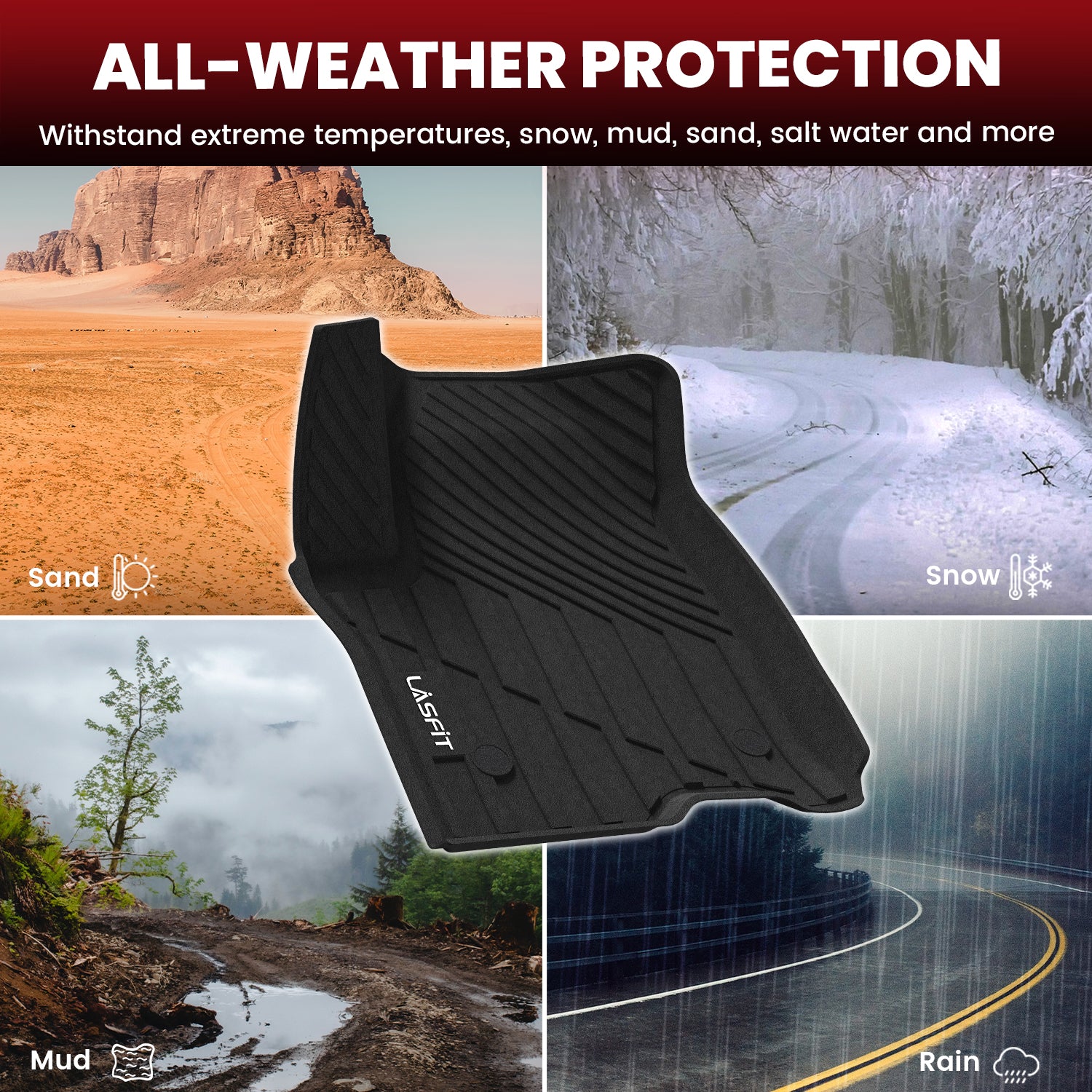 Fit for 2021-2026 GMC Yukon Floor Mats or Seatback & Cargo Mat, Not Fit Yukon XL - Image 4