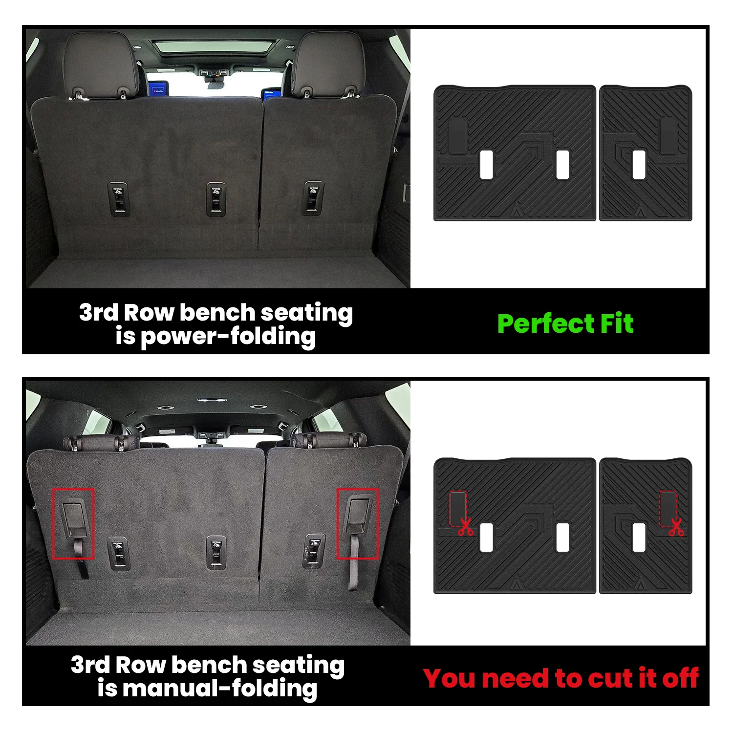Fit for 2021-2026 GMC Yukon Floor Mats or Seatback & Cargo Mat, Not Fit Yukon XL - Image 27