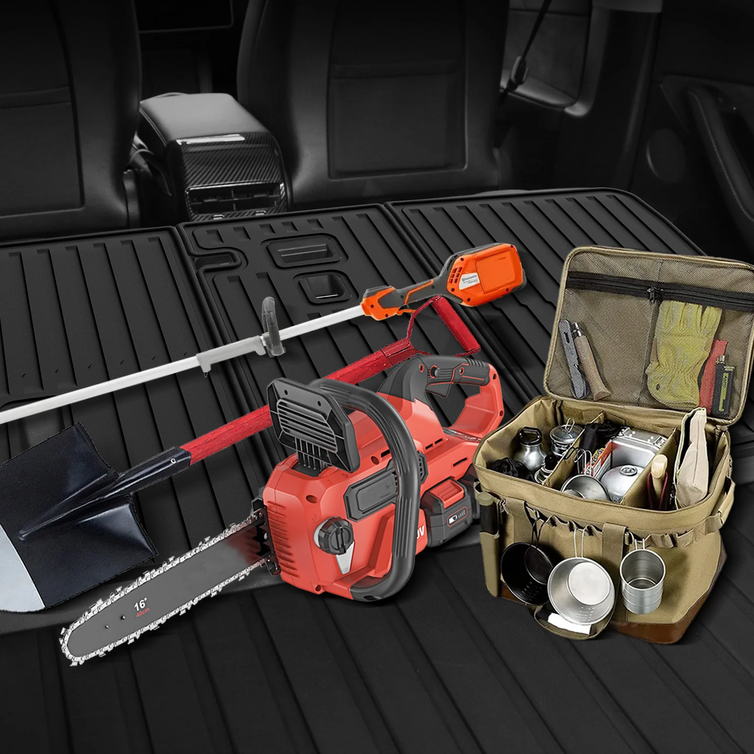 Fit for 2026 Tesla Model Y Floor Mats or Cargo or Frunk Liner or Trunk Well or Seatback Mats - Image 13